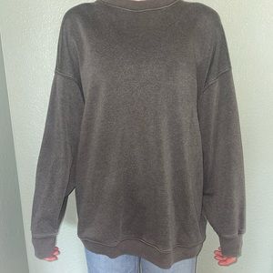 Women’s American Eagle oversized grey crew neck sweater